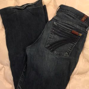 Distressed Dojo 7 for all mankind jeans